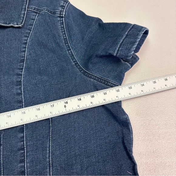 Jessica Simpson Women’s Dark Wash Denim Jumpsuit Size 20W - Picture 6 of 7